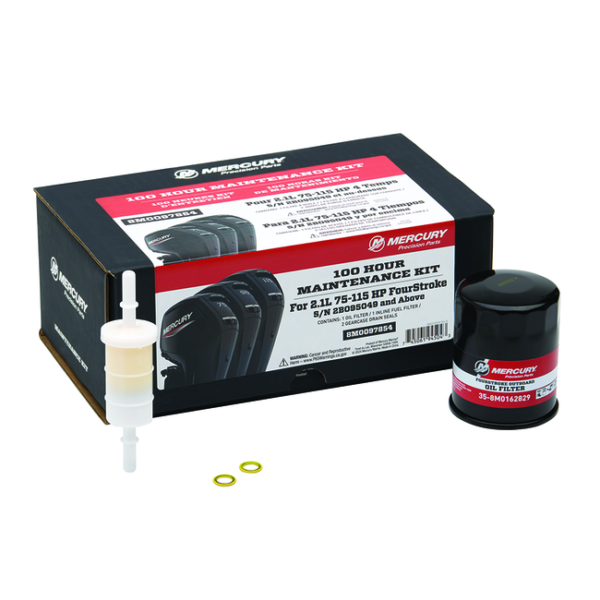100 uur service kit 75 en 115 pk EFI Mercury nieuw model