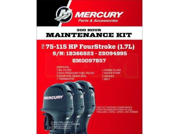 300 uur service kit mercury 75 tot 115 pk