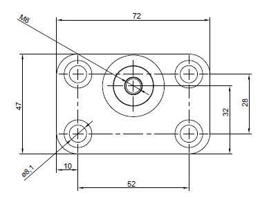 RVS Bracket M8 eye bulkhead (moer) montage model Mdl8