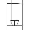 RVS Bracket 5 mm montage voor aanzicht type a