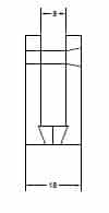 RVS Bracket 5 mm montage voor aanzicht type a