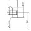 RVS Bracket 8 mm montage boven zij zicht type w8