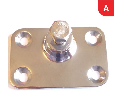 RVS Bracket 10 mm montage type w bout