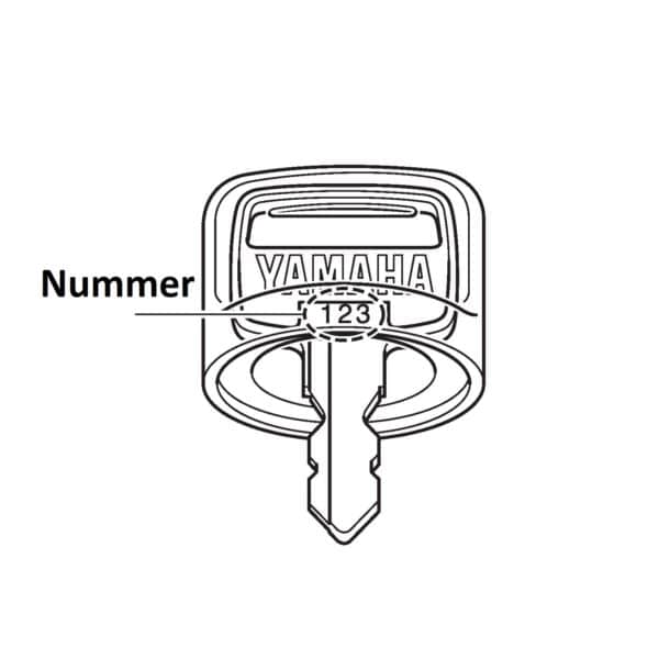 sleutel nummer yamaha