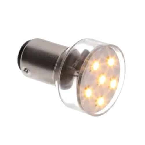 BA15D DUBBEL 10-35VDC 1.0W 10W WW