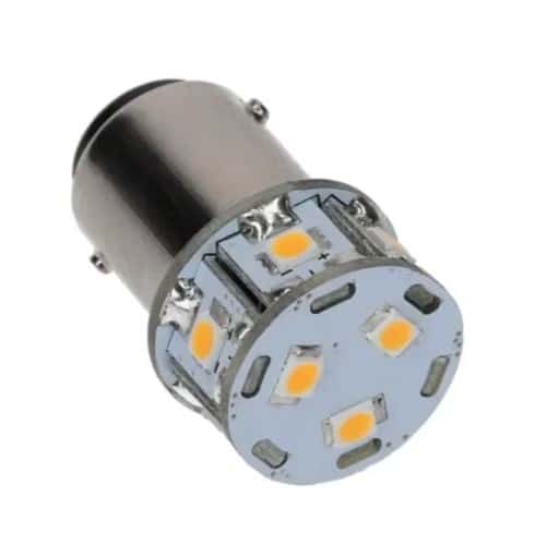 BA15D DUBBEL 10-35VDC 1W 10W, WW