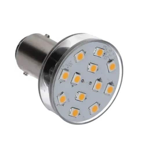 BA15D DUBBEL 10-35VDC 2.1W 20W WW